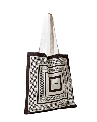 Maja Canvas Tote Net - Brown - Lala Berlin